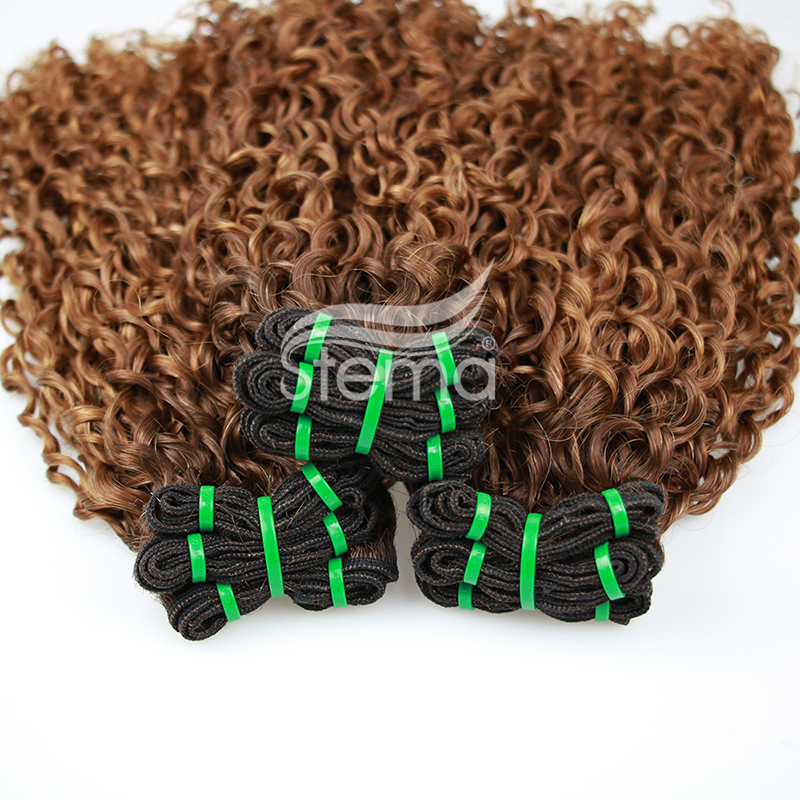 Double Drawn Highlight #4/99J Bone Straight Virgin Hair Bundles